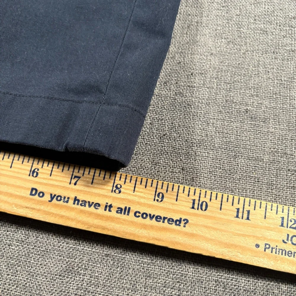 Brooks Brothers Advantage Chino Hudson Men 36x34 Navy Blue Flat Front Pants
